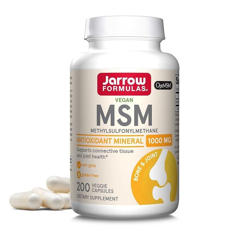 Effective joint support with Jarrow MSM veggie capsules!
