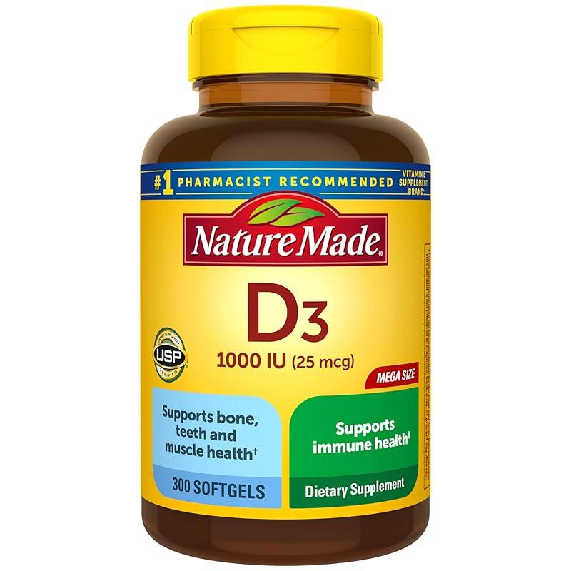 Nature Made Vitamin D3: Essential for Strong Bones and Immune Boosting