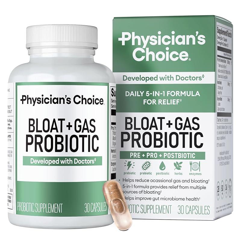 Effective Relief with Physician’s Choice Probiotic for Bloating and Gas
