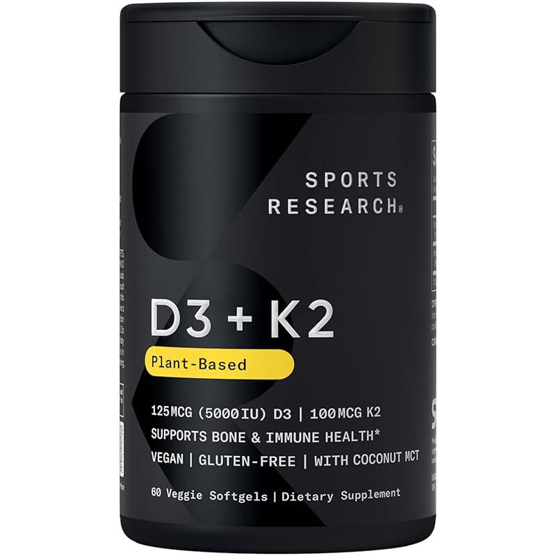 Essential Support: My Take on Sports Research Vegan D3 + K2 Softgels